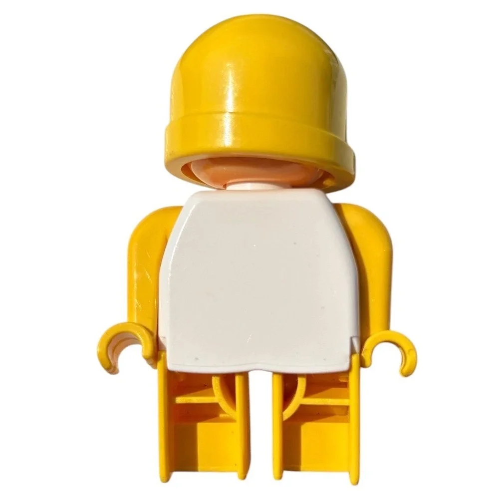 Lego Duplo Vintage 90s Race Car Driver Yellow Helmet Figure Town Community